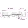 Gartensofa-Set 5-teilig aus massivem Douglasienholz von vidaXL, Gartensets - Ref: Foro24-3299432, Preis: 287,28 €, Rabatt: %
