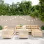 Garden sofa set 7 pieces solid pine wood by vidaXL, Garden sets - Ref: Foro24-3250532, Price: 462,72 €, Discount: %