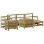 Juego de sofás de jardín 7 pzas madera de pino impregnada de vidaXL, Conjuntos de jardín - Ref: Foro24-3250547, Precio: 447,0...