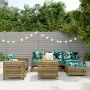Gartensofa-Set 7-teilig aus imprägniertem Kiefernholz von vidaXL, Gartensets - Ref: Foro24-3250551, Preis: 488,90 €, Rabatt: %