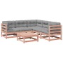 6-teilige Gartensofagarnitur mit Kissen aus Douglasienholz von vidaXL, Gartensets - Ref: Foro24-3299447, Preis: 543,69 €, Rab...