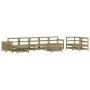 Gartensofa-Set 10-teilig aus imprägniertem Kiefernholz von vidaXL, Gartensets - Ref: Foro24-3250683, Preis: 598,15 €, Rabatt: %