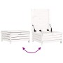 Gartensofa-Set 6-teilig aus massivem weißem Kiefernholz von vidaXL, Gartensets - Ref: Foro24-3250861, Preis: 395,60 €, Rabatt: %