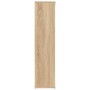 Estantería madera contrachapada color roble Sonoma 50x25x106cm