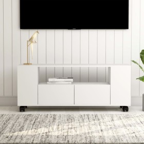Mueble para TV madera contrachapada negro 120x35x48 cm