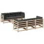 7-piece garden sofa set with solid pine wood cushions by vidaXL, Garden sets - Ref: Foro24-3299301, Price: 640,85 €, Discount: %