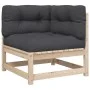 7-piece garden sofa set with solid pine wood cushions by vidaXL, Garden sets - Ref: Foro24-3299301, Price: 640,85 €, Discount: %