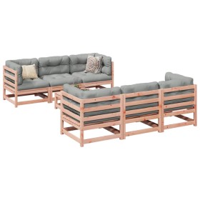 Set de sofás jardín 7 pzas con cojines madera abeto Douglas de vidaXL, Conjuntos de jardín - Ref: Foro24-3299303, Precio: 679...