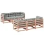 7-piece garden sofa set with Douglas fir wood cushions by vidaXL, Garden sets - Ref: Foro24-3299303, Price: 662,10 €, Discoun...