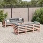 7-piece garden sofa set with Douglas fir wood cushions by vidaXL, Garden sets - Ref: Foro24-3299303, Price: 662,10 €, Discoun...