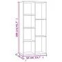 Regal aus Sonoma-Eichensperrholz, 50 x 25 x 106 cm von vidaXL, Bücherregale und Regale - Ref: Foro24-801110, Preis: 62,75 €, ...