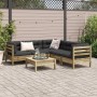 6-piece garden sofa set with impregnated pine wood cushions by vidaXL, Garden sets - Ref: Foro24-3299451, Price: 499,88 €, Di...