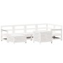 Garden sofa set 7 pieces solid white pine wood by vidaXL, Garden sets - Ref: Foro24-3250985, Price: 506,93 €, Discount: %