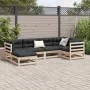 6-piece garden sofa set with solid pine wood cushions by vidaXL, Garden sets - Ref: Foro24-3299523, Price: 535,46 €, Discount: %