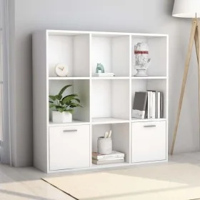 White plywood bookshelf 98x30x98 cm by vidaXL, Bookcases and shelves - Ref: Foro24-801116, Price: 80,55 €, Discount: %