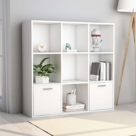 Weißes Sperrholzregal 98x30x98 cm von vidaXL, Bücherregale und Regale - Ref: Foro24-801116, Preis: 83,09 €, Rabatt: %