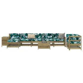 Garden sofa set 10 pieces impregnated pine wood by vidaXL, Garden sets - Ref: Foro24-3250643, Price: 616,82 €, Discount: %