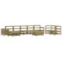 Gartensofa-Set 10-teilig aus imprägniertem Kiefernholz von vidaXL, Gartensets - Ref: Foro24-3250643, Preis: 625,45 €, Rabatt: %