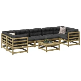 Garden sofa set 8 pieces impregnated pine wood by vidaXL, Garden sets - Ref: Foro24-3299334, Price: 466,14 €, Discount: %