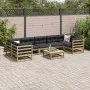 Gartensofa-Set 8-teilig aus imprägniertem Kiefernholz von vidaXL, Gartensets - Ref: Foro24-3299334, Preis: 466,23 €, Rabatt: %