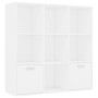 Weißes Sperrholzregal 98x30x98 cm von vidaXL, Bücherregale und Regale - Ref: Foro24-801116, Preis: 83,09 €, Rabatt: %