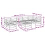 Garden sofa set 8 pieces impregnated pine wood by vidaXL, Garden sets - Ref: Foro24-3299334, Price: 472,64 €, Discount: %