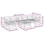 Gartensofa-Set 8-teilig aus imprägniertem Kiefernholz von vidaXL, Gartensets - Ref: Foro24-3299334, Preis: 466,23 €, Rabatt: %