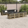 Gartensofa-Set 9-teilig aus imprägniertem Kiefernholz von vidaXL, Gartensets - Ref: Foro24-3299357, Preis: 527,33 €, Rabatt: %