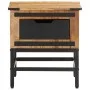 Solid mango wood bedside table 40x40x45 cm by vidaXL, Nightstands - Ref: Foro24-358911, Price: 64,12 €, Discount: %
