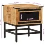 Solid mango wood bedside table 40x40x45 cm by vidaXL, Nightstands - Ref: Foro24-358911, Price: 64,12 €, Discount: %
