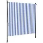 Außenrollo Stahlgewebe blau weiß 200x270 cm von vidaXL, Markisen - Ref: Foro24-368767, Preis: 72,09 €, Rabatt: %