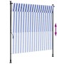 Außenrollo Stahlgewebe blau weiß 200x270 cm von vidaXL, Markisen - Ref: Foro24-368767, Preis: 76,45 €, Rabatt: %
