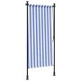 Außenrollo Stahlgewebe blau weiß 120x270 cm von vidaXL, Markisen - Ref: Foro24-368765, Preis: 49,45 €, Rabatt: %