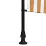 Außenrollo aus orange-weißem Stahlgewebe von vidaXL, Markisen - Ref: Foro24-368771, Preis: 129,23 €, Rabatt: %