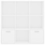 Weißes Sperrholzregal 98x30x98 cm von vidaXL, Bücherregale und Regale - Ref: Foro24-801116, Preis: 83,09 €, Rabatt: %