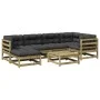7-piece garden sofa set with impregnated pine wood cushions by vidaXL, Garden sets - Ref: Foro24-3299537, Price: 643,14 €, Di...