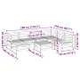 Garden sofa set 8 pieces solid Douglas fir wood by vidaXL, Garden sets - Ref: Foro24-3299554, Price: 417,56 €, Discount: %