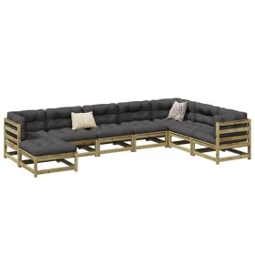 Gartensofa-Set 8-teilig aus imprägniertem Kiefernholz von vidaXL, Gartensets - Ref: Foro24-3299577, Preis: 463,89 €, Rabatt: %