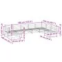 Gartensofa-Set 8-teilig aus imprägniertem Kiefernholz von vidaXL, Gartensets - Ref: Foro24-3299577, Preis: 463,89 €, Rabatt: %