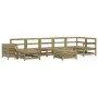 Garden sofa set 9 pieces impregnated pine wood by vidaXL, Garden sets - Ref: Foro24-3250695, Price: 522,77 €, Discount: %