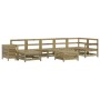Gartensofa-Set 9-teilig aus imprägniertem Kiefernholz von vidaXL, Gartensets - Ref: Foro24-3250695, Preis: 537,17 €, Rabatt: %