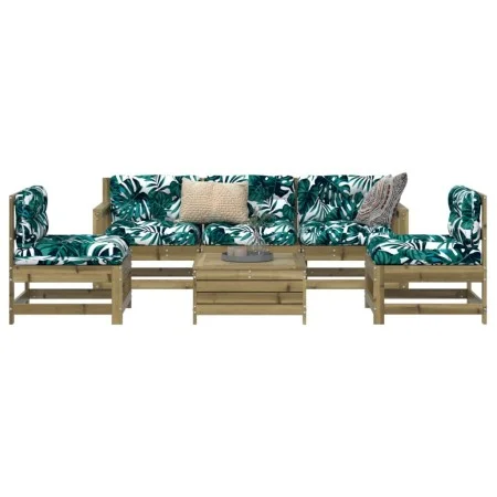 Gartensofa-Set 6-teilig aus imprägniertem Kiefernholz von vidaXL, Gartensets - Ref: Foro24-3250731, Preis: 344,15 €, Rabatt: %