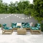 Gartensofa-Set 6-teilig aus imprägniertem Kiefernholz von vidaXL, Gartensets - Ref: Foro24-3250731, Preis: 344,15 €, Rabatt: %