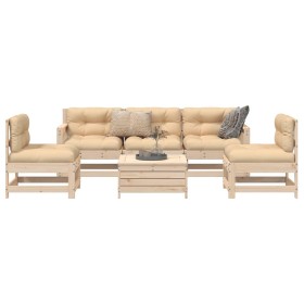 Garden sofa set 6 pieces solid pine wood by vidaXL, Garden sets - Ref: Foro24-3250744, Price: 354,38 €, Discount: %