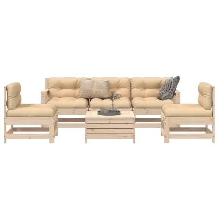 Garden sofa set 6 pieces solid pine wood by vidaXL, Garden sets - Ref: Foro24-3250744, Price: 349,41 €, Discount: %