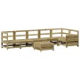 Gartensofa-Set 7-teilig aus imprägniertem Kiefernholz von vidaXL, Gartensets - Ref: Foro24-3250875, Preis: 464,64 €, Rabatt: %