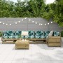 Gartensofa-Set 7-teilig aus imprägniertem Kiefernholz von vidaXL, Gartensets - Ref: Foro24-3250875, Preis: 464,64 €, Rabatt: %
