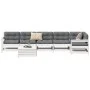Gartensofa-Set 7-teilig aus massivem weißem Kiefernholz von vidaXL, Gartensets - Ref: Foro24-3250889, Preis: 462,74 €, Rabatt: %