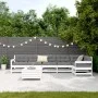 Gartensofa-Set 7-teilig aus massivem weißem Kiefernholz von vidaXL, Gartensets - Ref: Foro24-3250889, Preis: 462,74 €, Rabatt: %