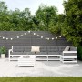Juego de sofás de jardín 7 pzas madera maciza de pino blanco de vidaXL, Conjuntos de jardín - Ref: Foro24-3250889, Precio: 46...